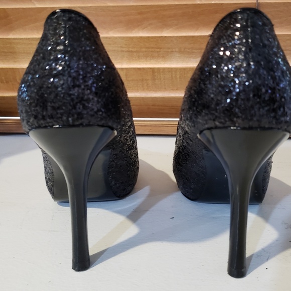 Nina Black glitter heels - Picture 2 of 6